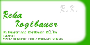 reka koglbauer business card